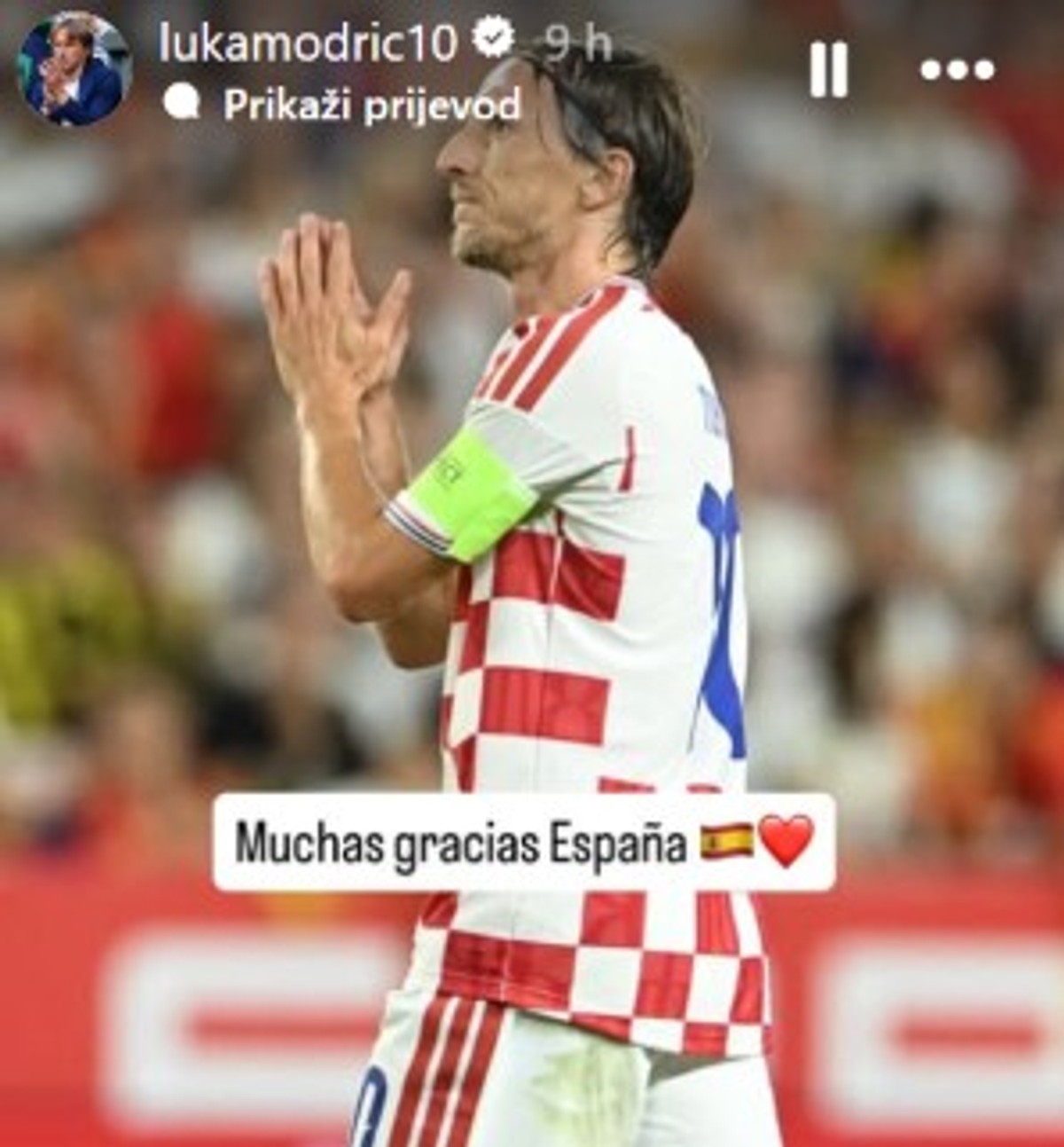 Luka Modrić se nakon poraza od Španjolske oglasio s tri riječi