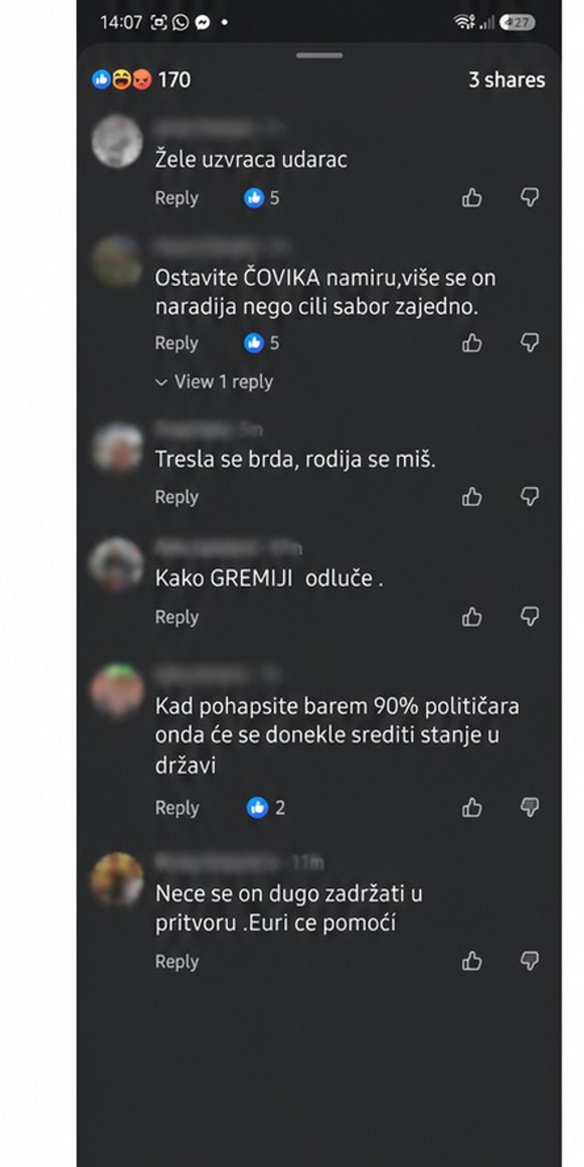 PRAVO NA PANTOVČAK Osuđeni ratni zločinac u našoj anketi podržao Željka Keruma