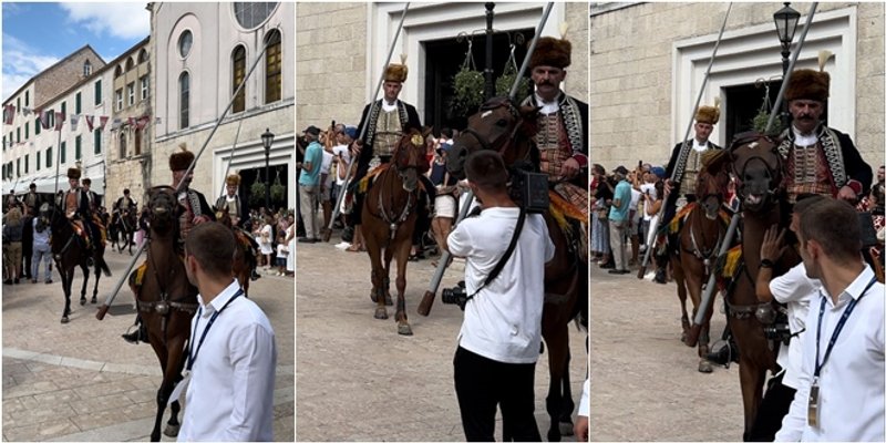 VIDEO Snimatelj se previše približio povorci, brza reakcija alkara ga spasila