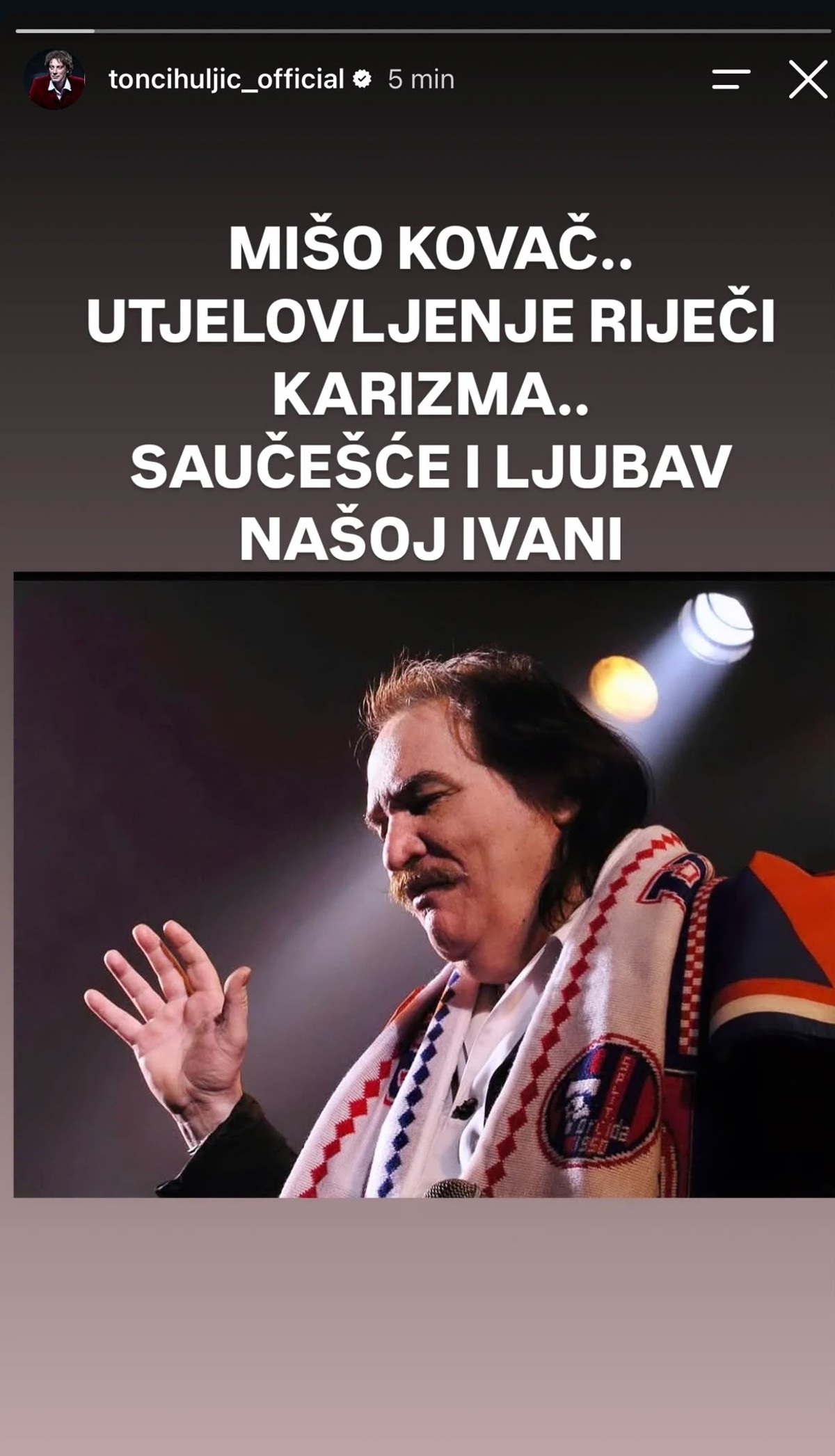 Tonči Huljić oprostio se od Miše Kovača: 'Utjelovljenje riječi karizma'