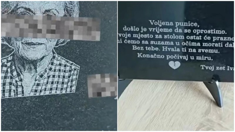 ŠALA OTIŠLA PREDALEKO Punici naručio nadgrobnu ploču, a ona - živa i zdrava