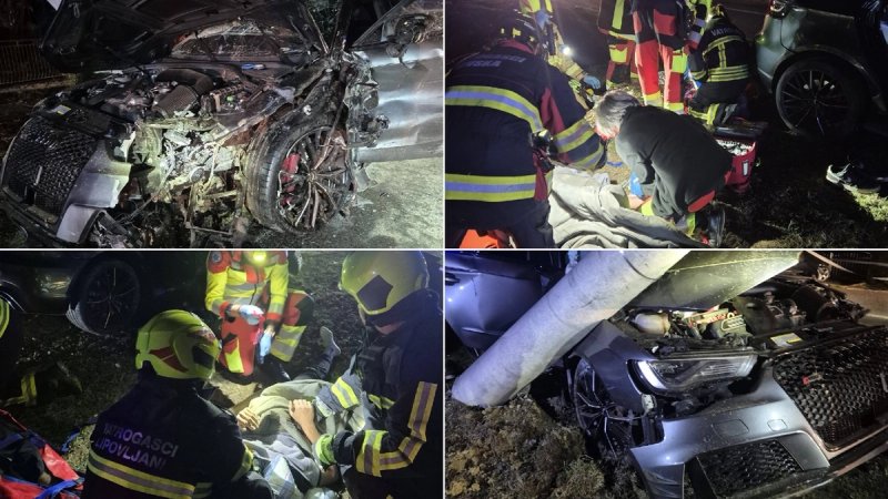 Vatrogasci objavili fotografije jezive prometne nesreće kraj Požege