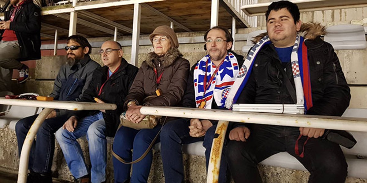 Hajduk je pružio priliku i mogućnost slabovidnim osobama da dožive utakmicu na drugačiji način