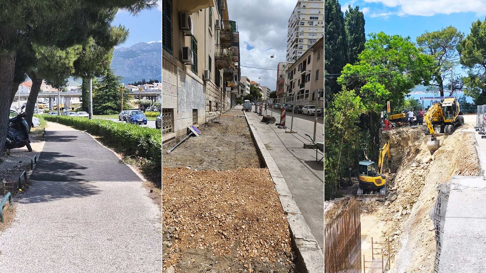 FOTO Radovi u Splitu: Pogledajte gdje se sve saniraju pločnici i ulice
