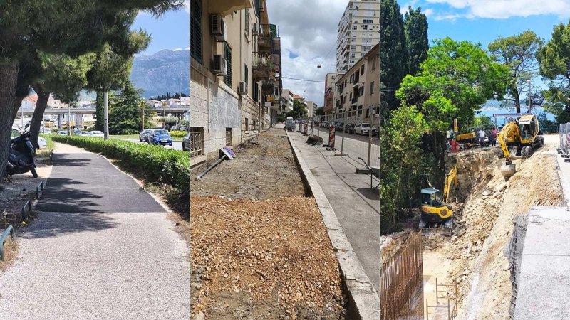 FOTO Radovi u Splitu: Pogledajte gdje se sve saniraju pločnici i ulice