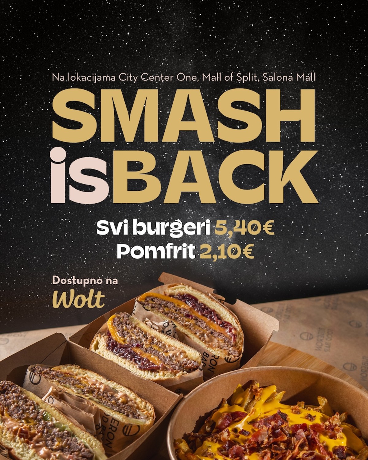40 % NA SVE SMASH BURGERE: Ultra neodoljiva ponuda iz Biberona