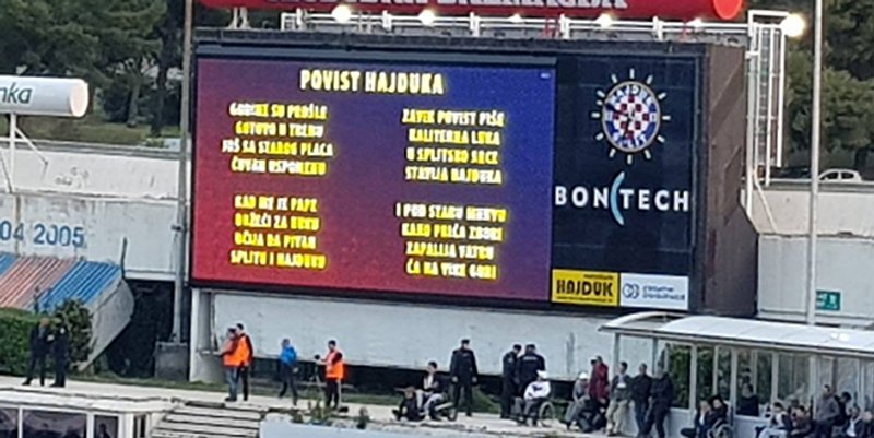 VIDEO: Poslušajte premijerno izvedenu pjesmu 'Povist Hajduka'