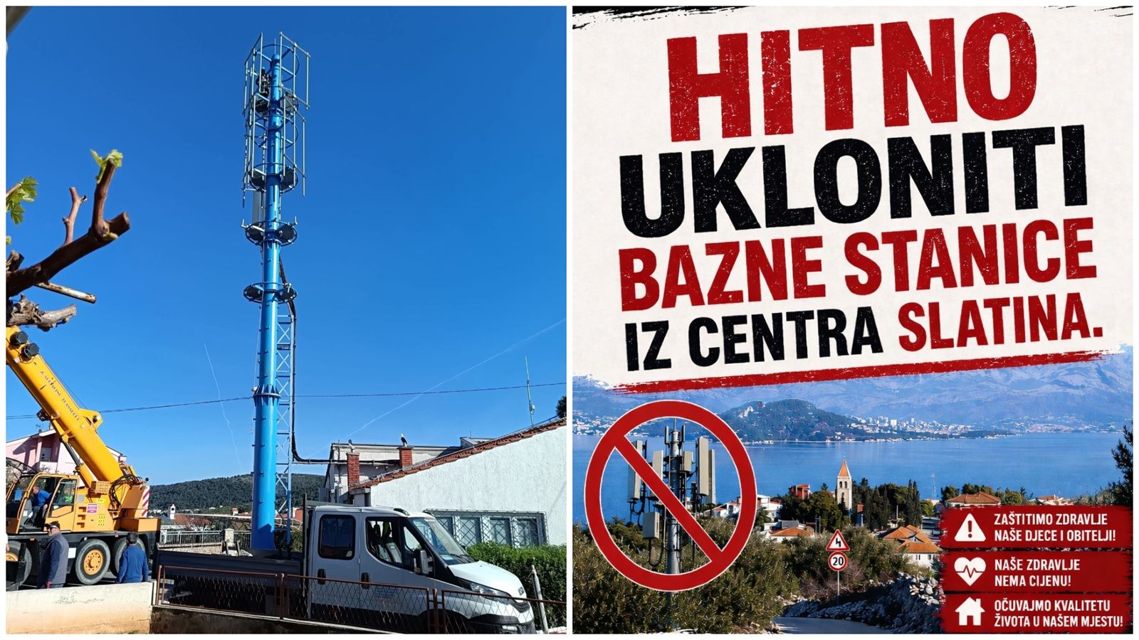 POBUNA NA ČIOVU Slatinjani traže uklanjanje baznih stanica