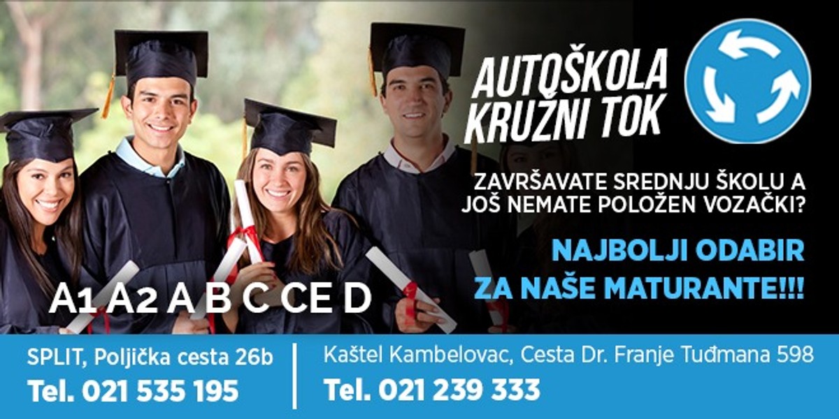 FOTOGALERIJA: Maturalna večer Pomorske škole Split