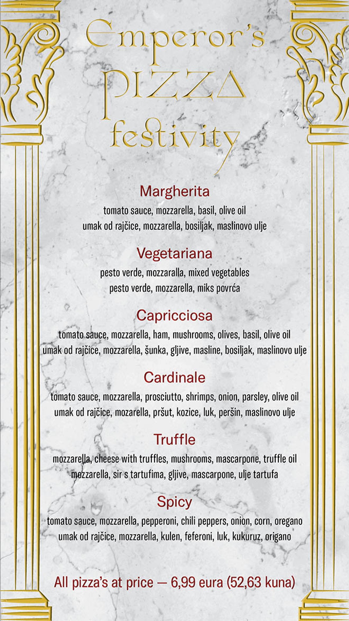 Vikend za ljubitelje pizza u restoran/kavani Lvxor po cijeni od 6,99 eura (52,63 kn)