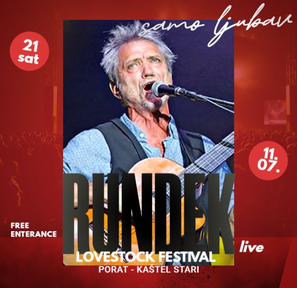 KAŠTELA Koncertni program Lovestock festivala otvara Darko Rundek kvartet 