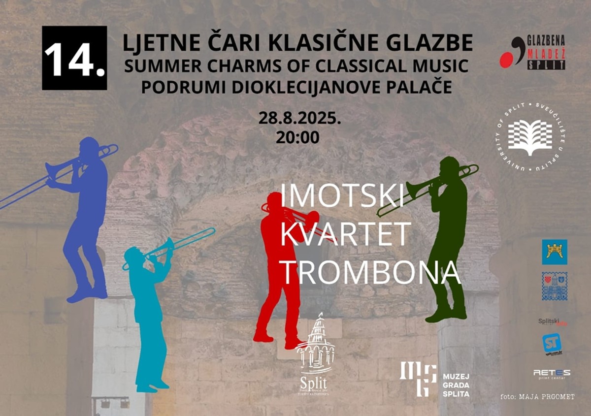 Imotski kvartet trombona u podrumima Dioklecijanove palače