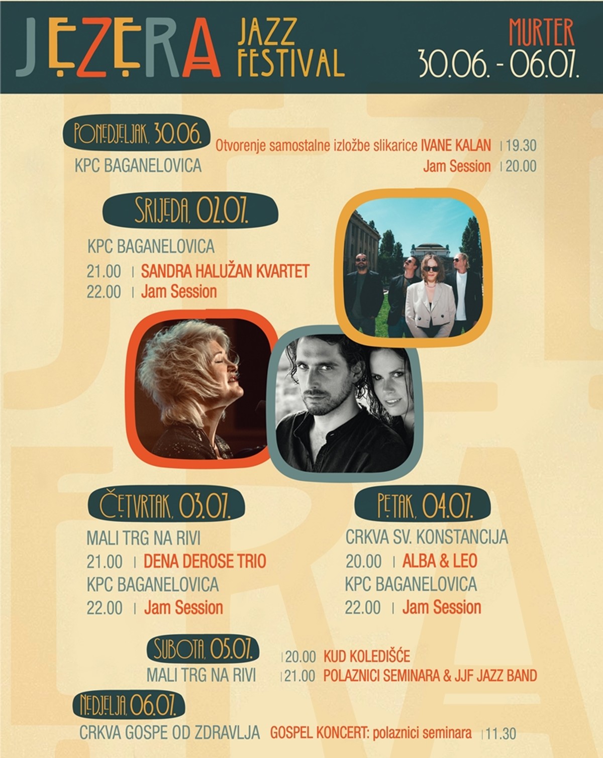 Jezera Jazz Festival 2025. donosi vrhunski jazz i vokalni seminar na Murteru