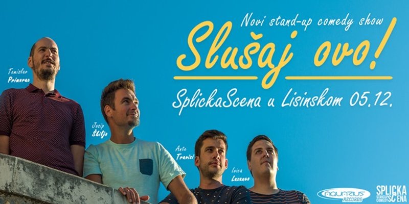 SLUŠAJ OVO! SplickaScena 5. prosinca stiže u Lisinski