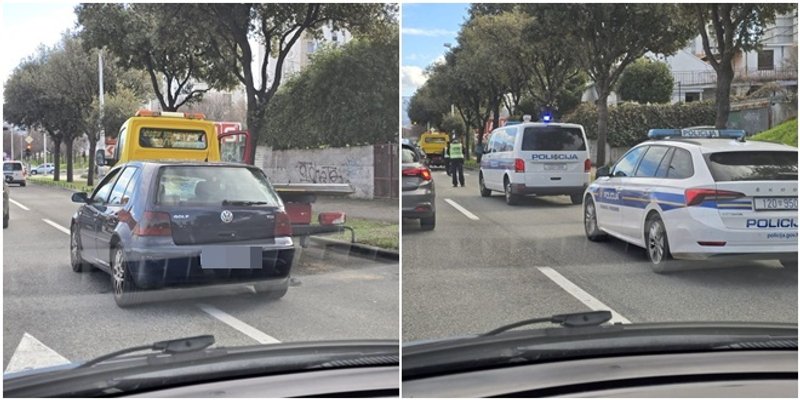 Sudar auta i vozila vučne službe u Splitu: 'Vozači, oprez'