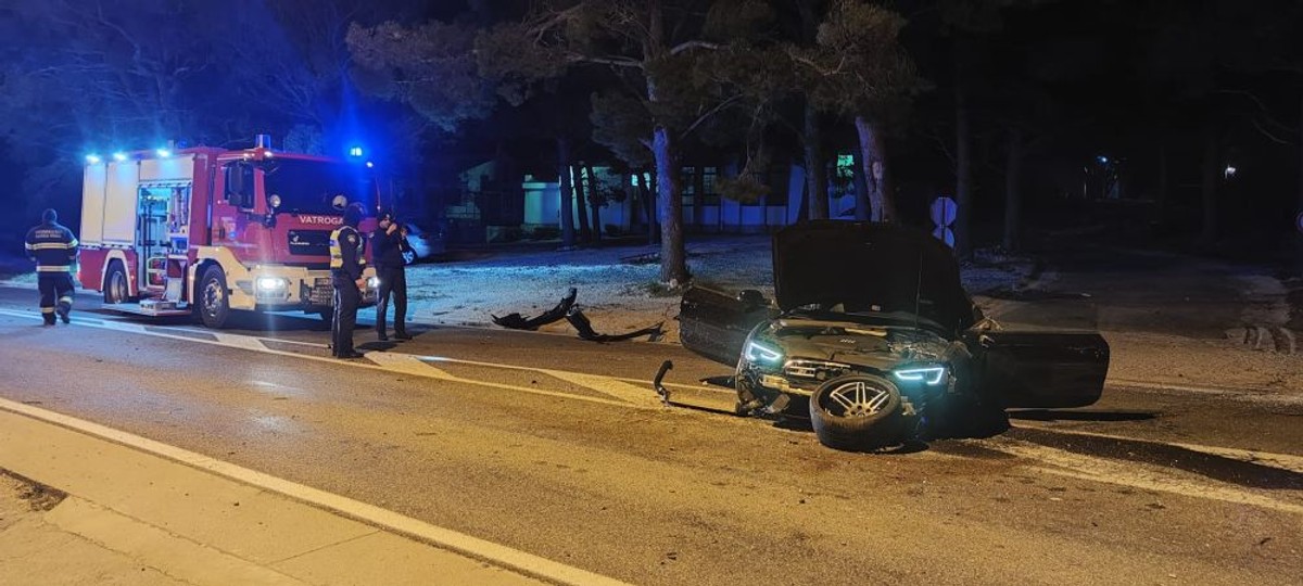 Prometna nesreća  foto: Vatrogasci Baška Voda