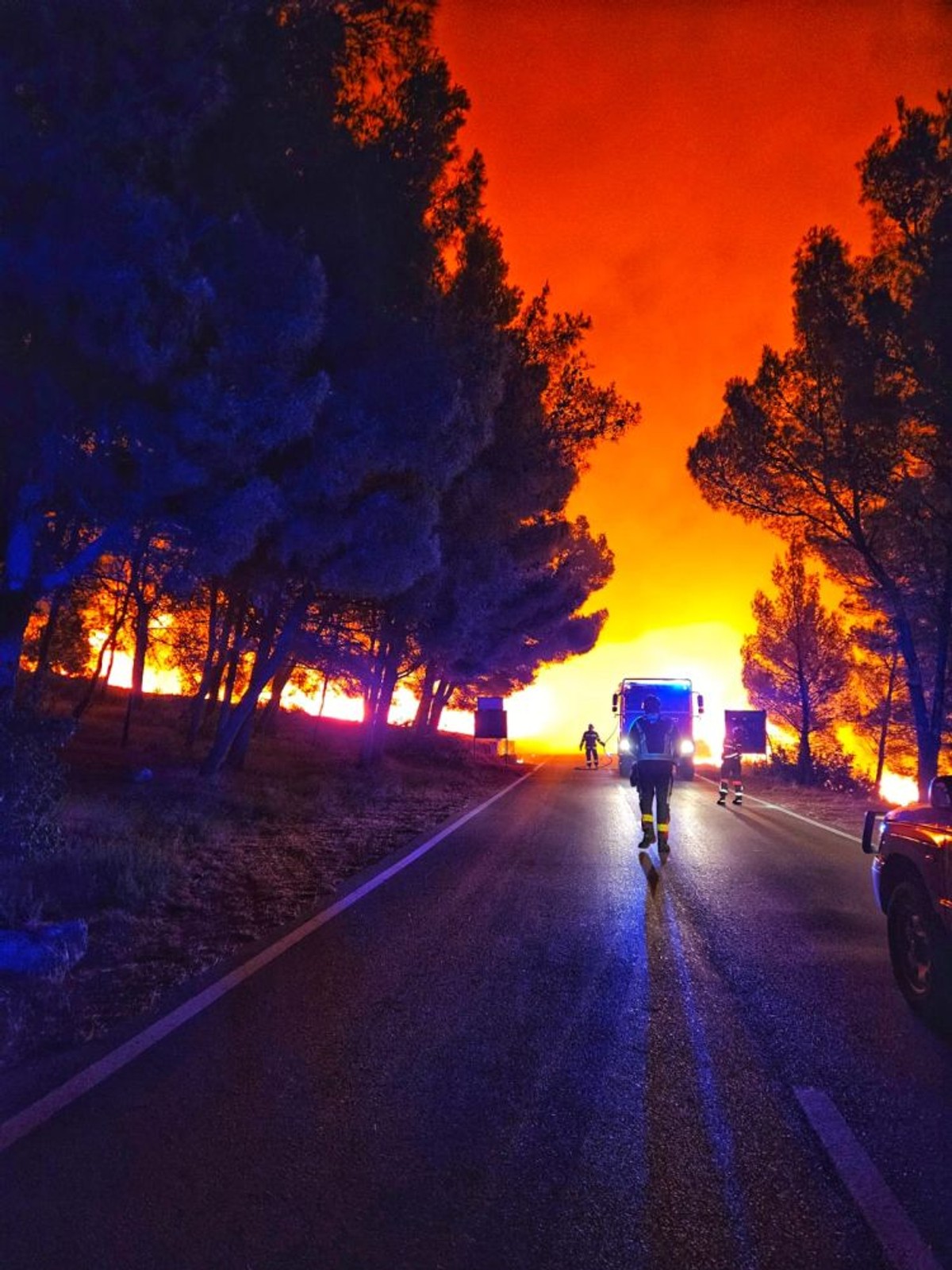 Požar u Bolu | foto: VOP Brač, Kristijan Marinković