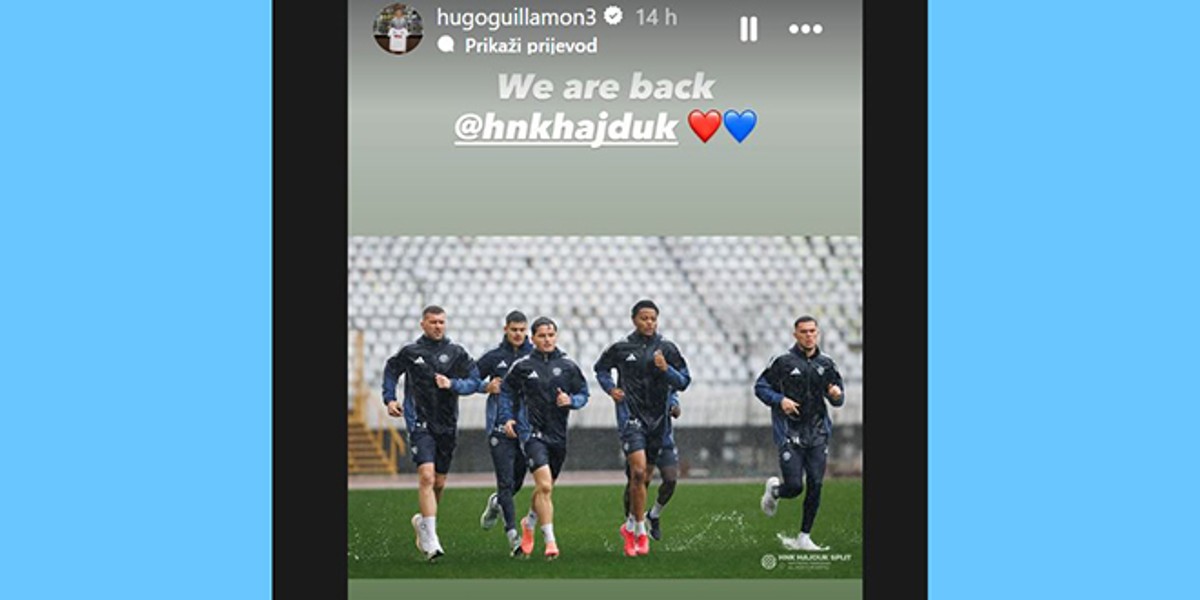 Nakon prvog treninga u novoj godini Hajdukov veznjak oglasio se s tri riječi