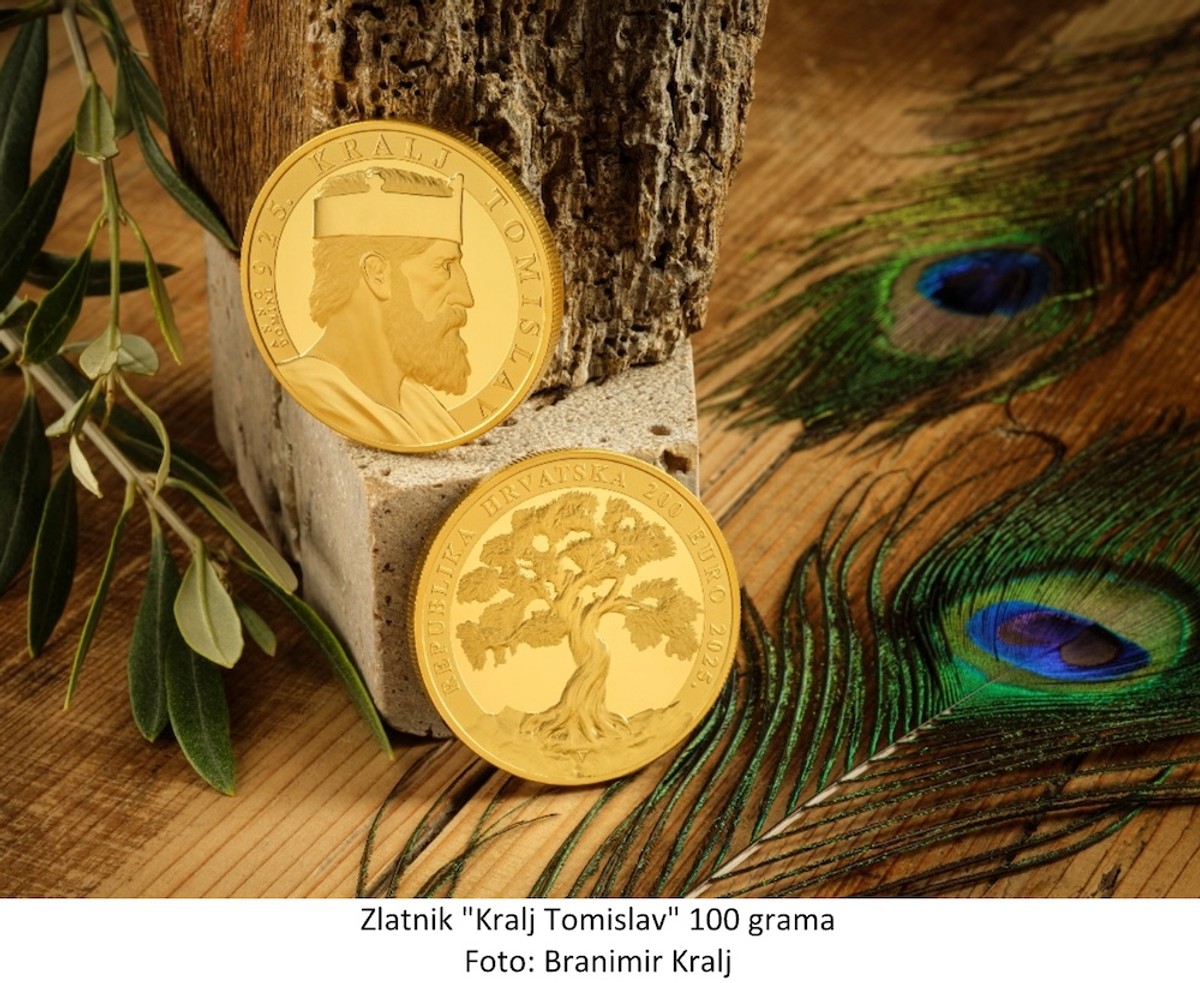 Lik kralja Tomislava krasi novu kovanicu Hrvatske kovnice novca
