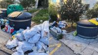 FOTO UBOD Na Pujankama kraj kontejnera ostavljene vreće smeća