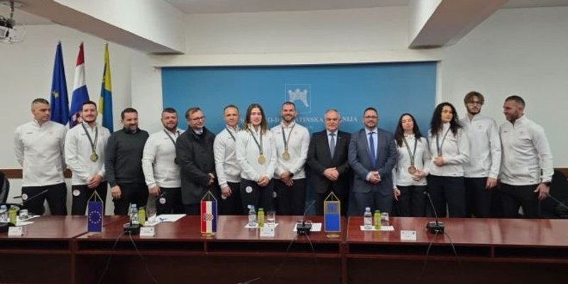 Sportaši koji su se vratili iz Tokija s medaljama stigli kod župana Bobana: 'Ovakva podrška daje nam dodatnu snagu'