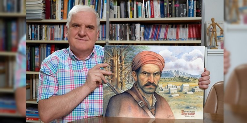 Ivić naslikao hommage Mijatu Tomiću – hrvatskom hajduku i junaku iz Hercegovine