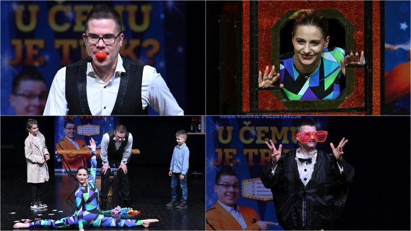 FOTOGALERIJA Luka Vidović oduševio djecu u Lori čarobnim showom