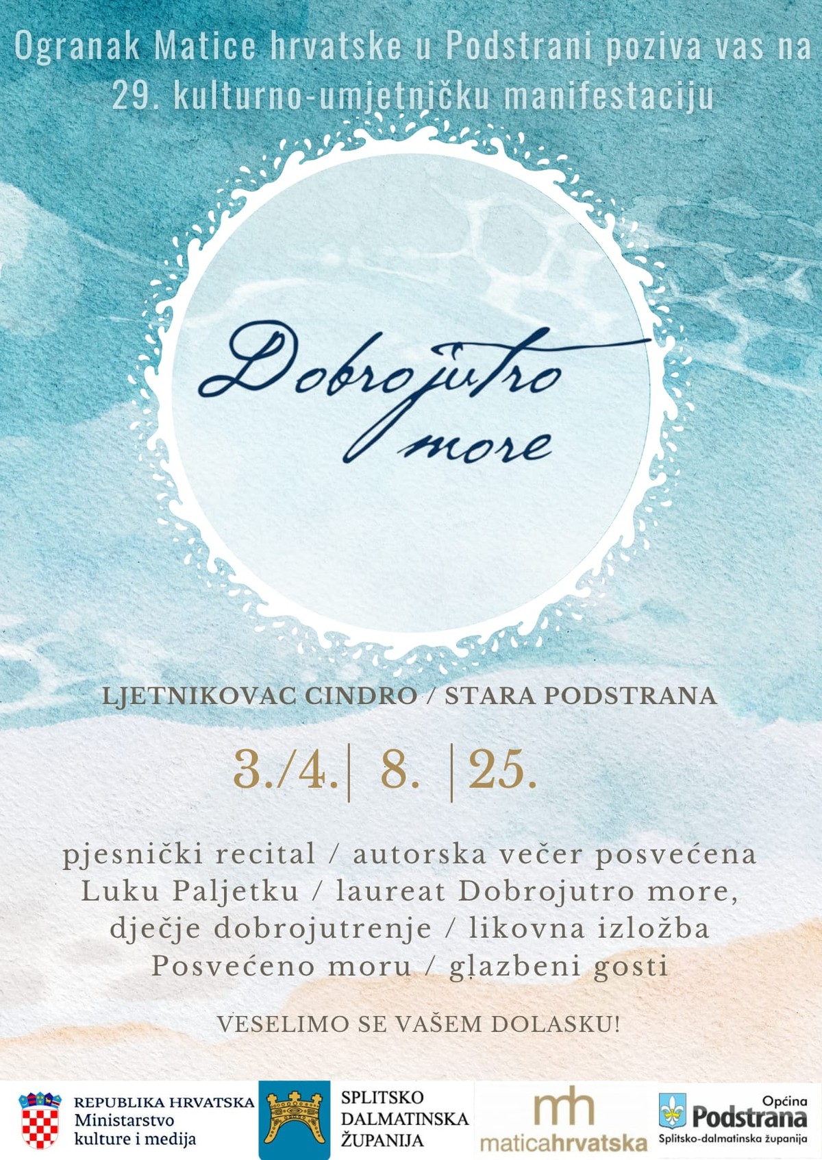 PODSTRANA Sve je spremno za 29. Dobrojutro, more