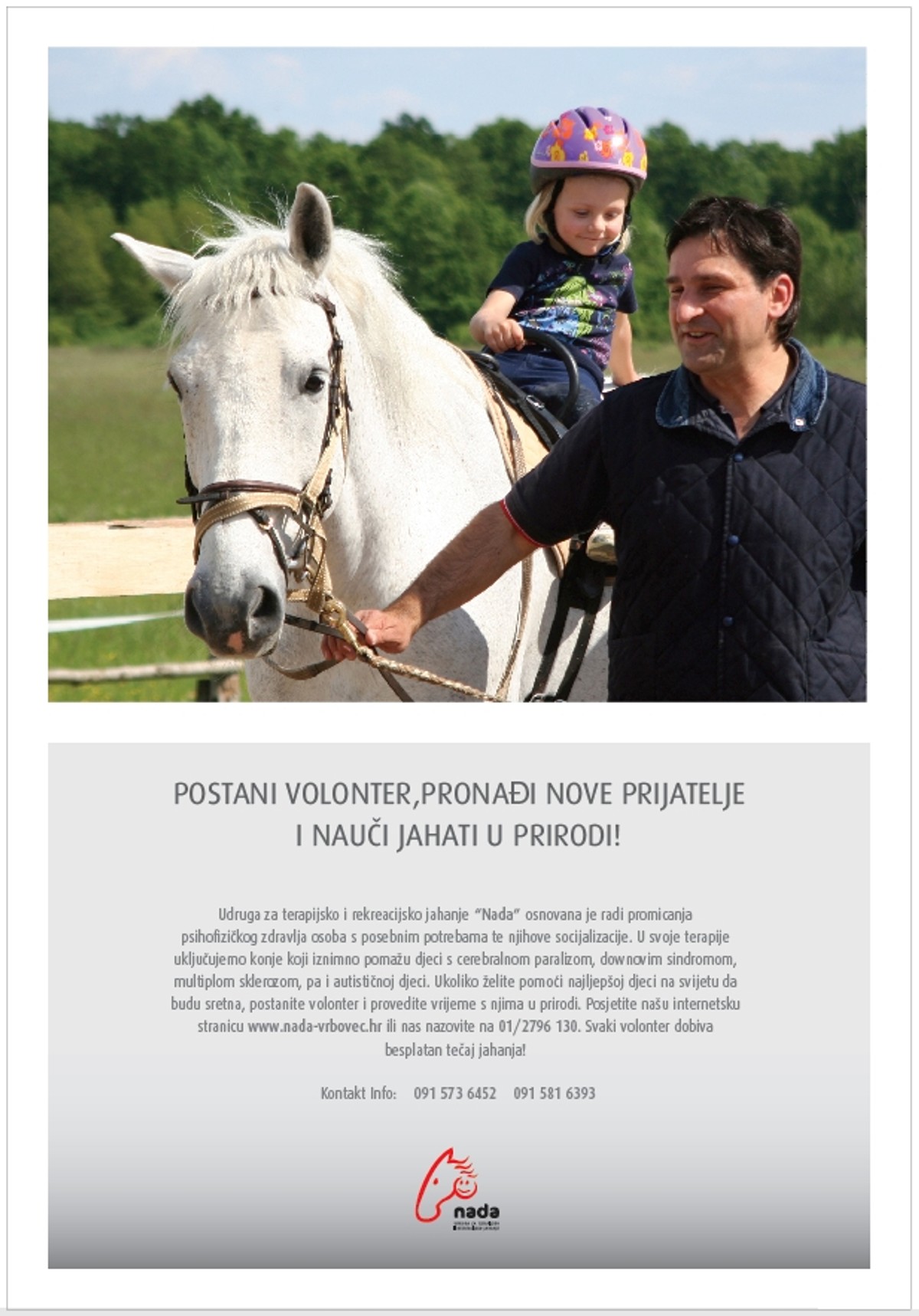 Udruga za terapijsko jahanje 'Nada' objavila humanitarni spot
