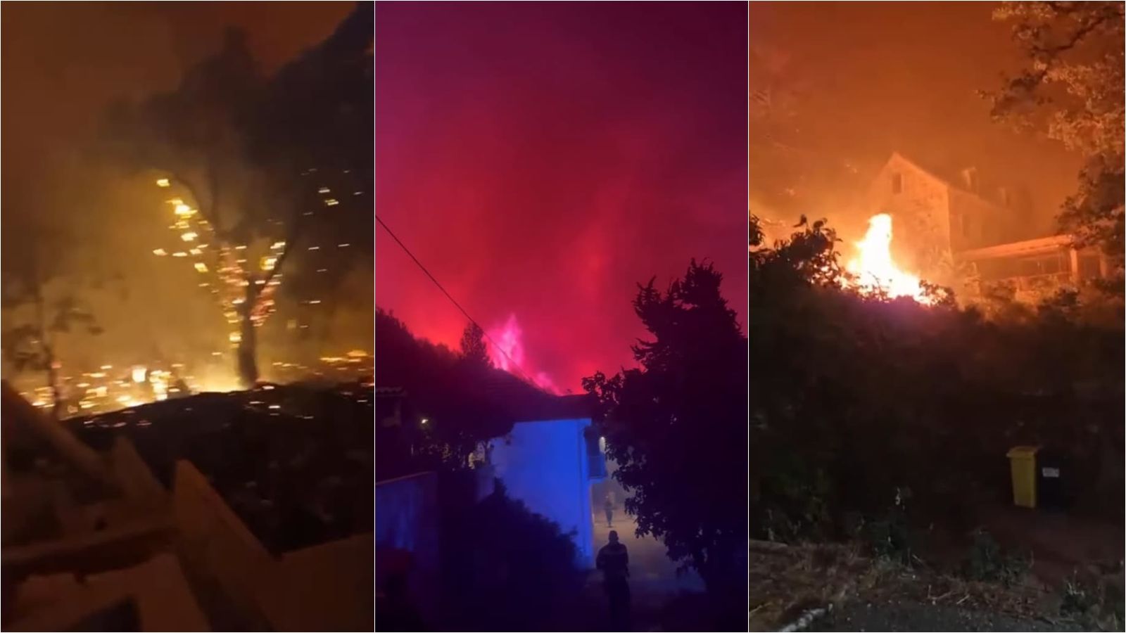 VIDEO Pogledajte kako je izgledala borba žrnovničkih vatrogasaca s požarom u Omišu