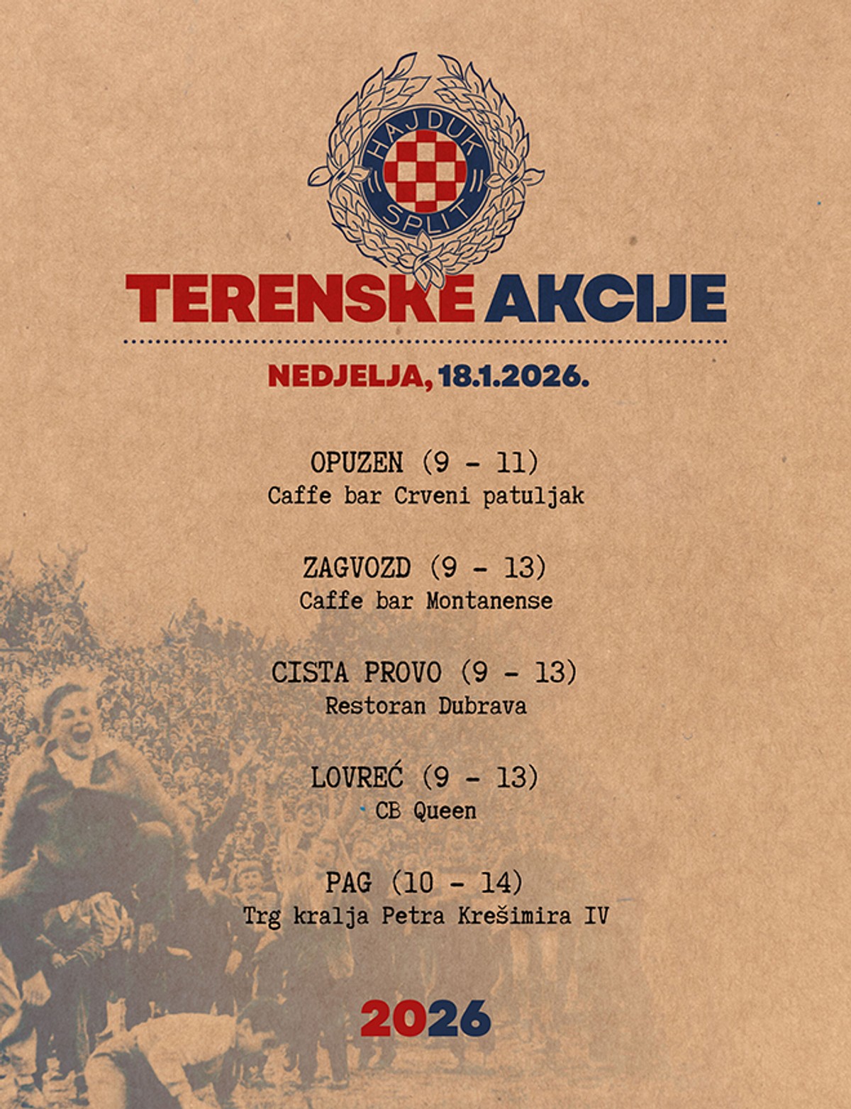 Provjerite gdje se sve ovog vikenda možete učlaniti u Hajduk