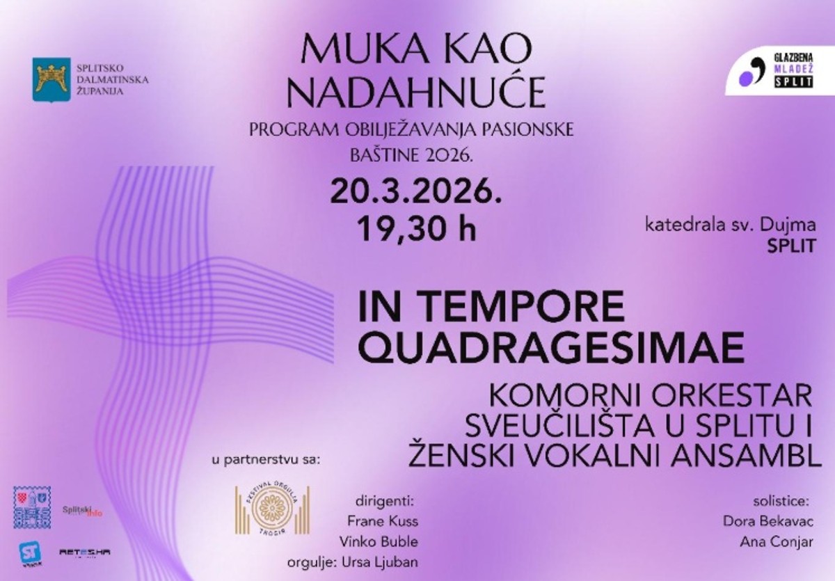 CIKLUS UMJETNIČKIH I KULTURNIH DOGAĐANJA U SPLITU ‘Muka kao nadahnuće’