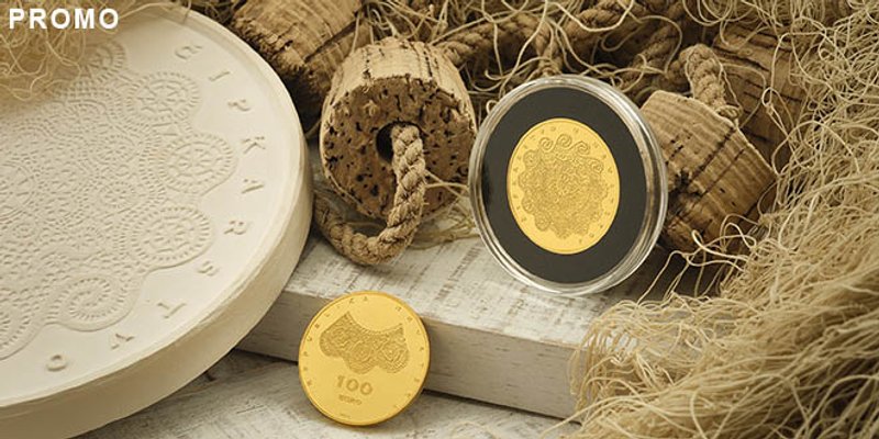 Zlatnik 'Čipkarstvo u Hrvatskoj' 1 unce / Foto: Branimir Kralj