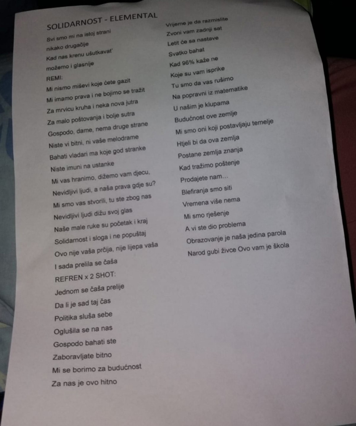 UŽIVO Završio prosvjed na Trgu bana Jelačića, na kraju se pjevalo 'Neopisivo' i 'Budi ponosan'