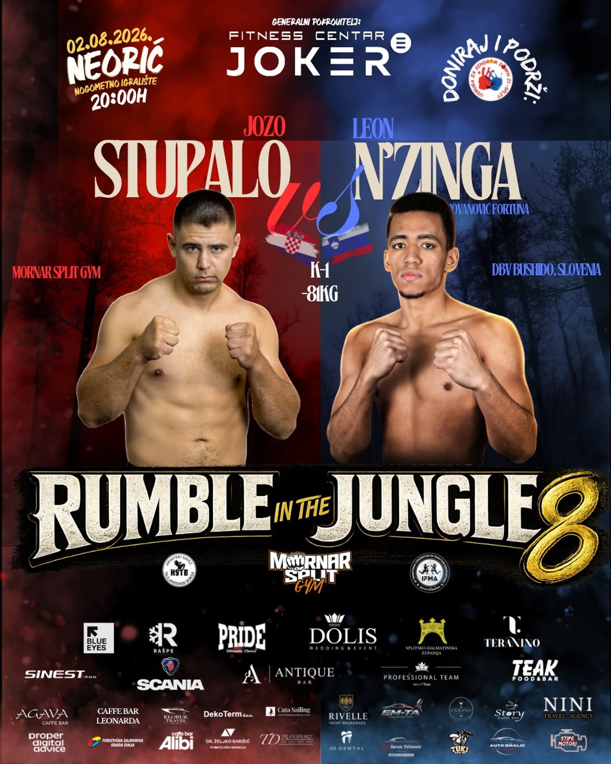 Rumble in the jungle 8 - međunarodni humanitarni muaythai spektakl prvi put u Neoriću