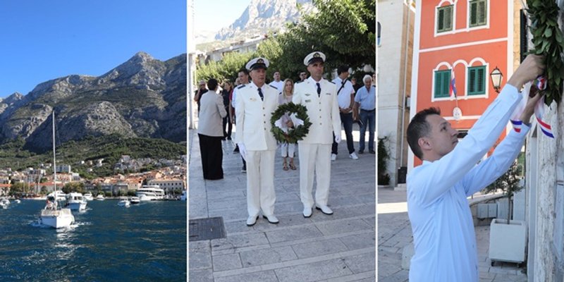 FOTO Evo kako se obilježio Dan HRM-a u Makarskoj, gdje se 887. godine odvijala slavna pomorska bitka