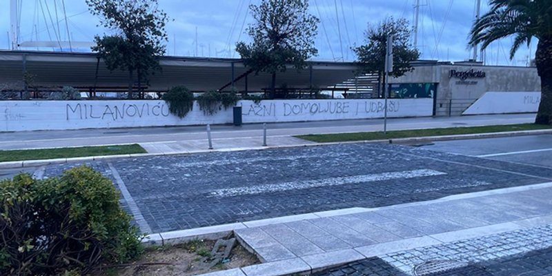 FOTO Uvredljivi grafiti o Milanoviću osvanuli u Splitu