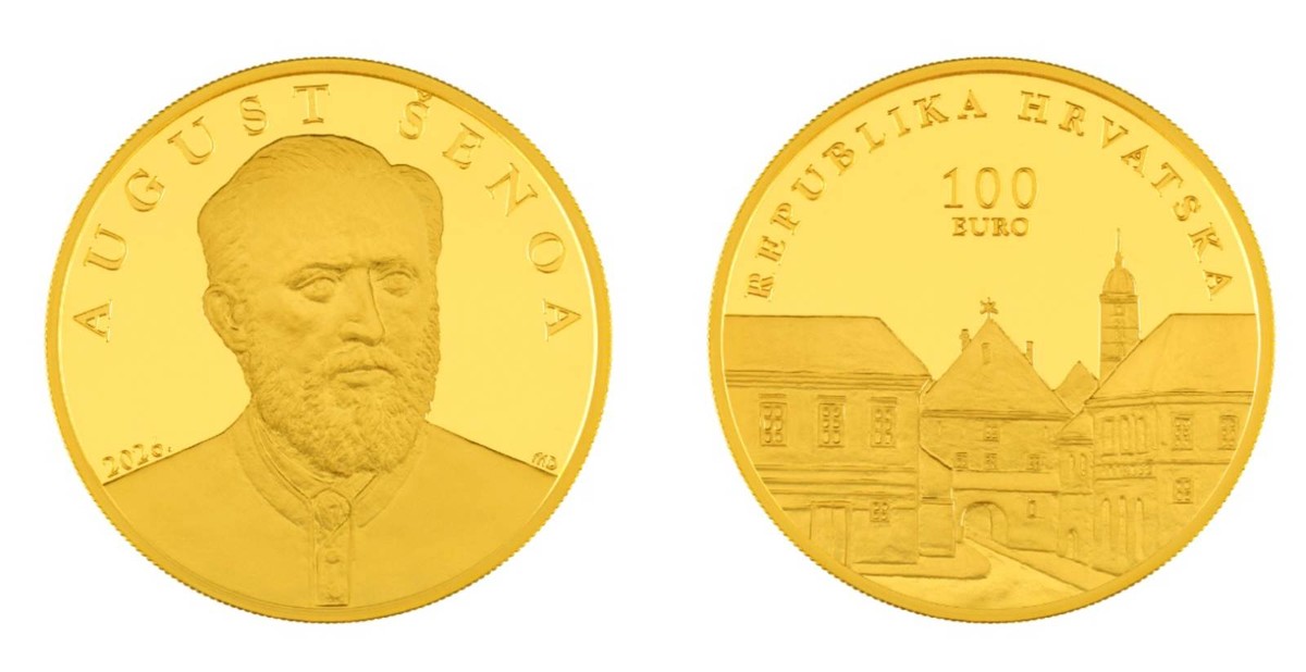 Zlatnik 'August Šenoa' 1 unca