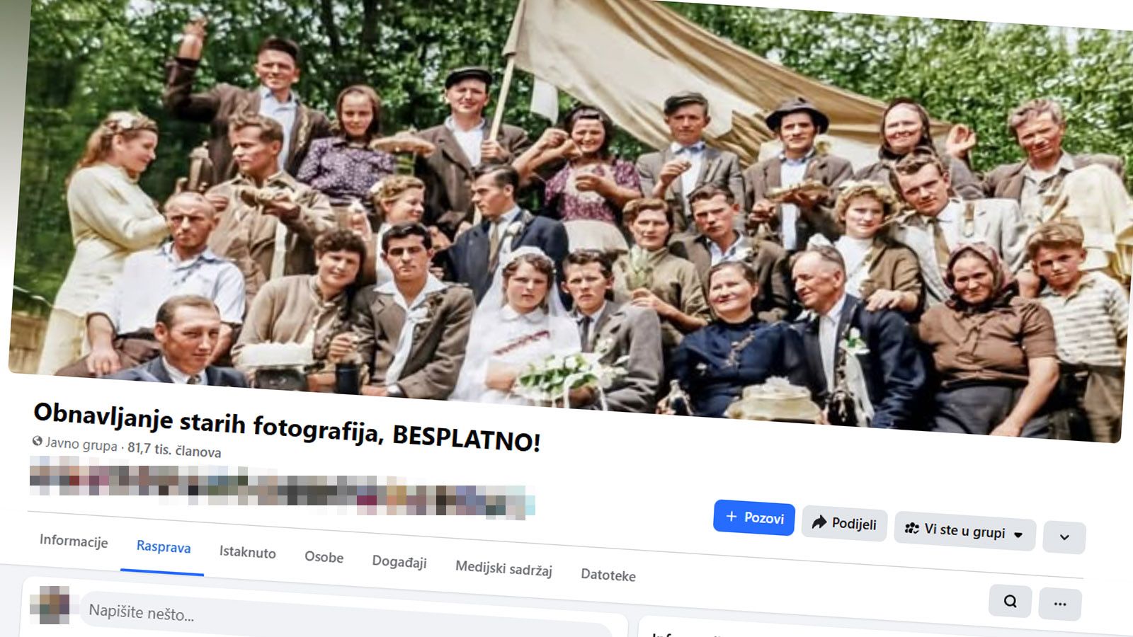 Kakva Facebook grupa, plakat ćete od smijeha!