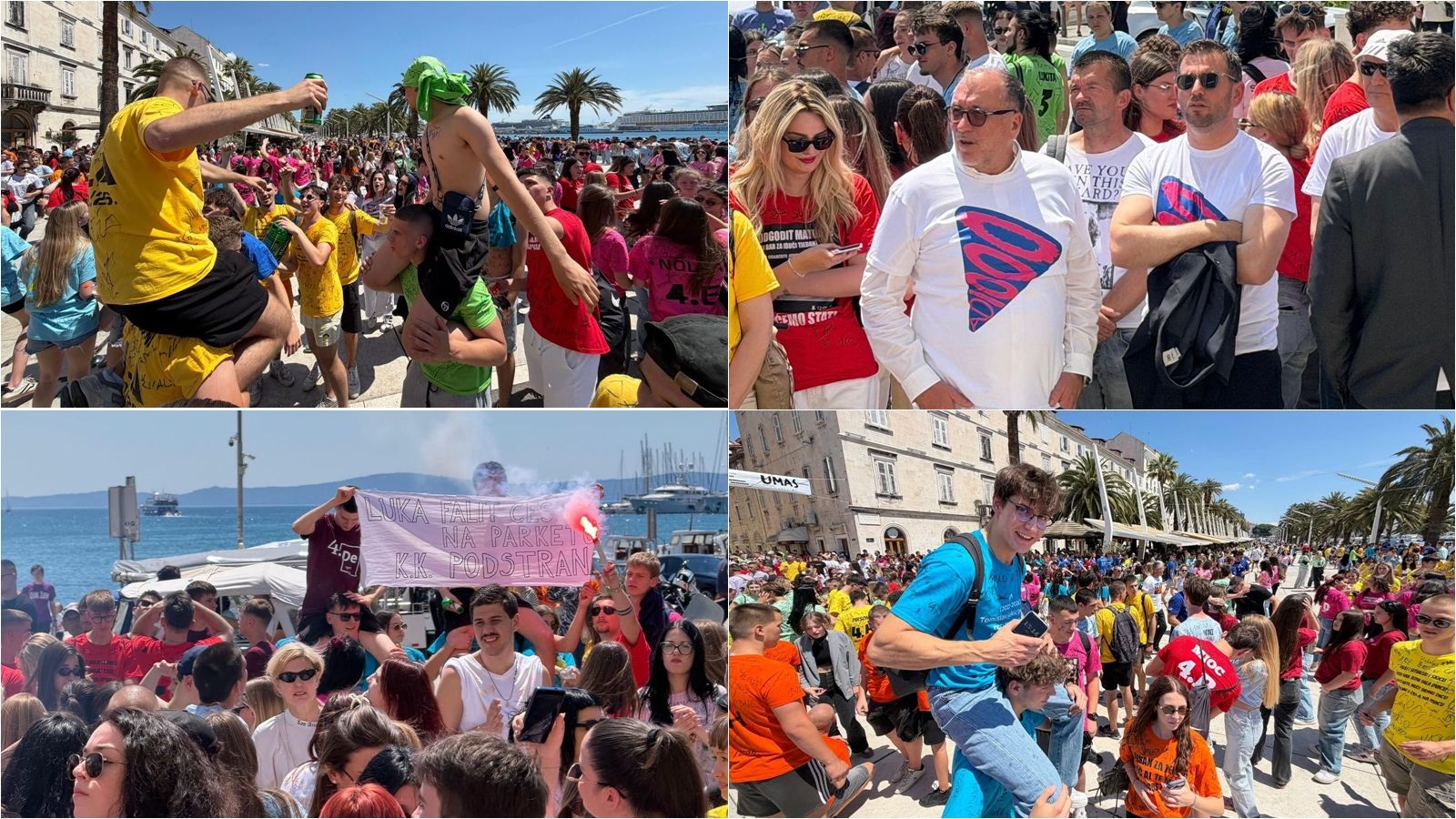 FOTOGALERIJA Riva u šarenilu splitskih maturanata