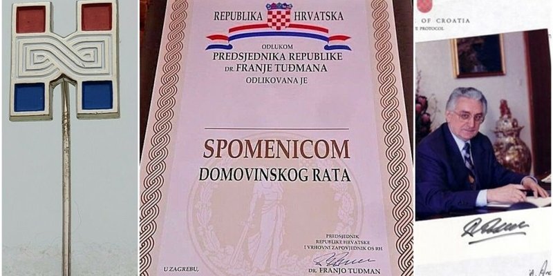 Na eBayu možete kupiti i praznu Spomenicu Domovinskog rata s Tuđmanovim potpisom