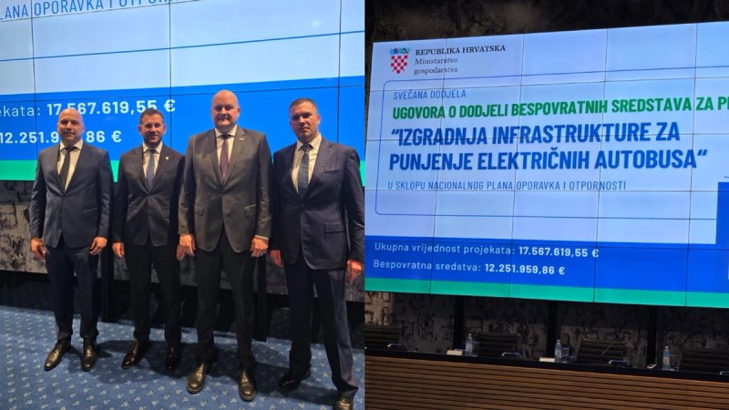 I U SPLITU ĆE SE MOĆI PUNITI ELEKTRIČNI AUTOBUSI Gradonačelnik preuzeo ugovor vrijedan milijun eura