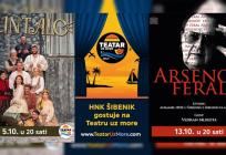 HNK Šibenik otvara jesensku sezonu Teatra uz more s dvije kazališne poslastice: Stižu komedija 'Grintalo' i 'Arsenov feral', glazbeno-poetska večer posvećena Arsenu Dediću