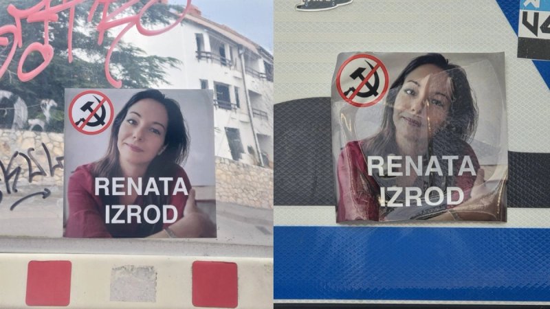 Pogrdnim naljepnicama protiv profesorice koja se usudila prozvati Thompsona za ustaštvo