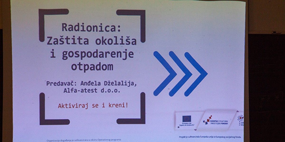 AKTIVIRAJ SE I KRENI! U 'Zlatnim vratima' održana besplatna radionica zaštite okoliša i gospodarenja otpadom 