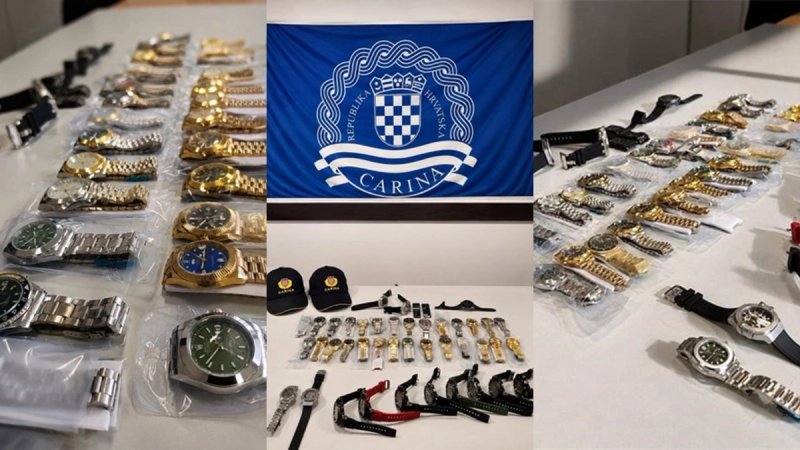 Kosovar u Hrvatsku pokušao prošvercati 43 ručna sata