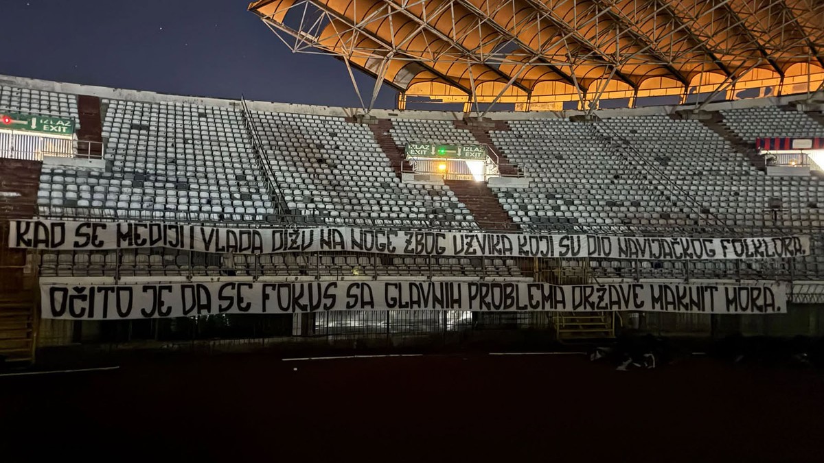 TORCIDA: 'Poruka koja je zabranjena od strane policije na zadnjoj utakmici'