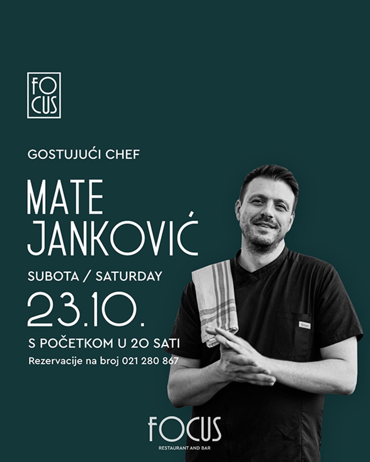 Mate Janković stiže u restoran Focus