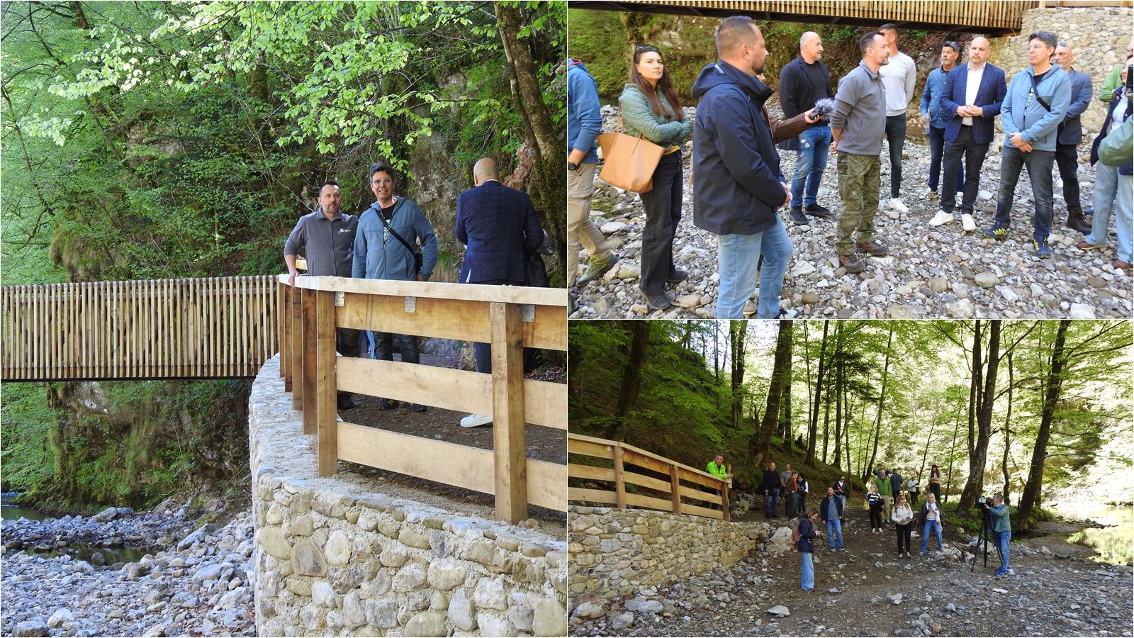 Obnovljen pješački most u Nacionalnom parku Risnjak