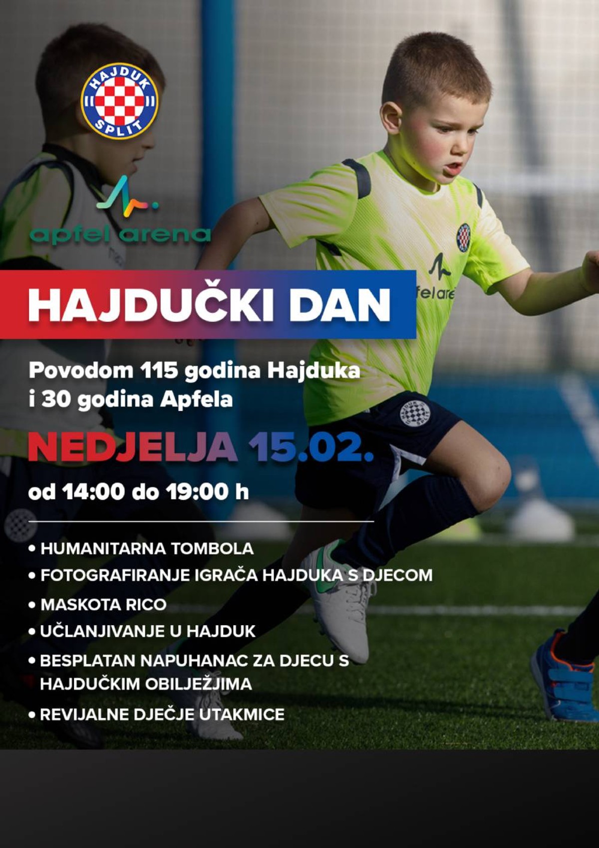 Hajdučki dan u Apfel Areni - veliko humanitarno druženje za Dom zdravlja Makarska